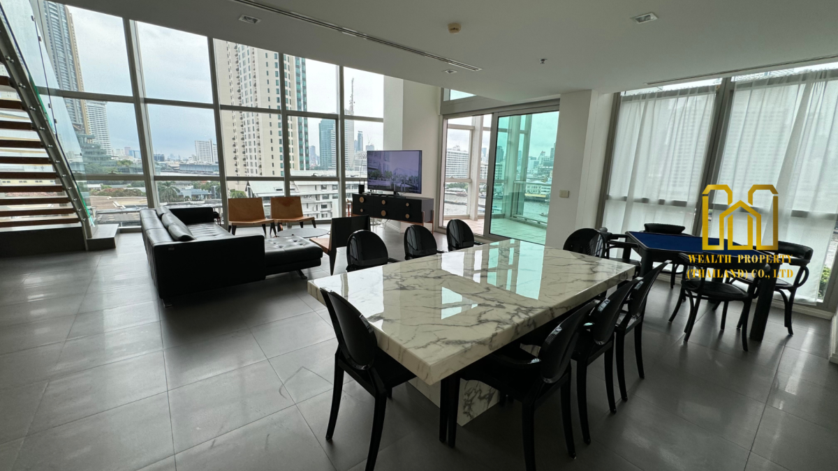 ขายคอนโดริมแม่น้ำ แบบ Duplex |The River Condominium 