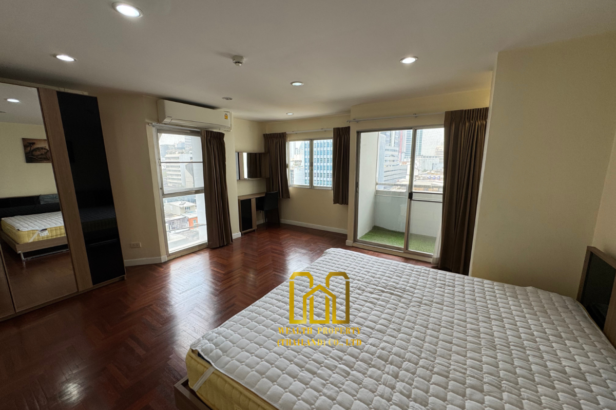 ให้เช่า | คอนโด 2 ห้องนอนที่ Silom Condominium